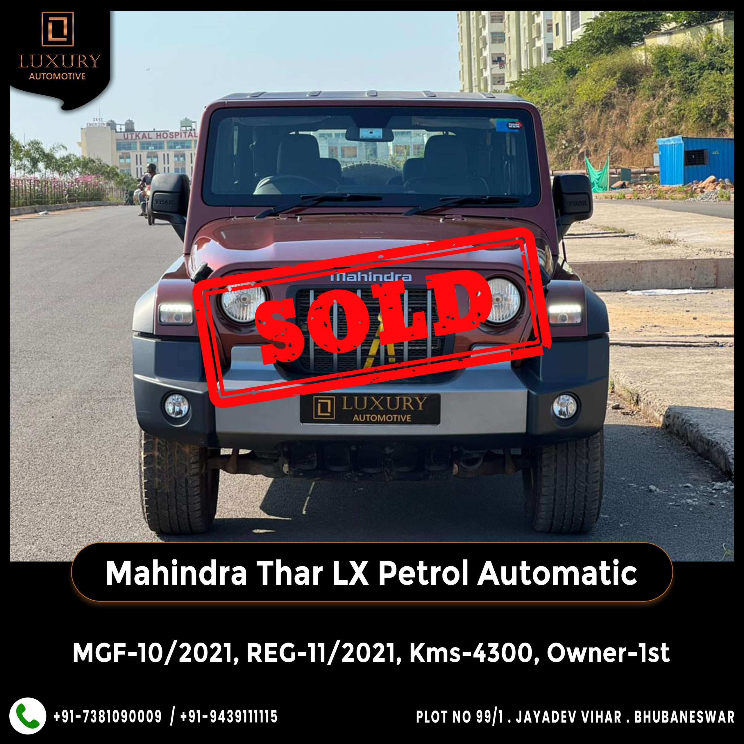 Mahindra Thar Lx 4srt Ht At 4x4 Luxury Automotive